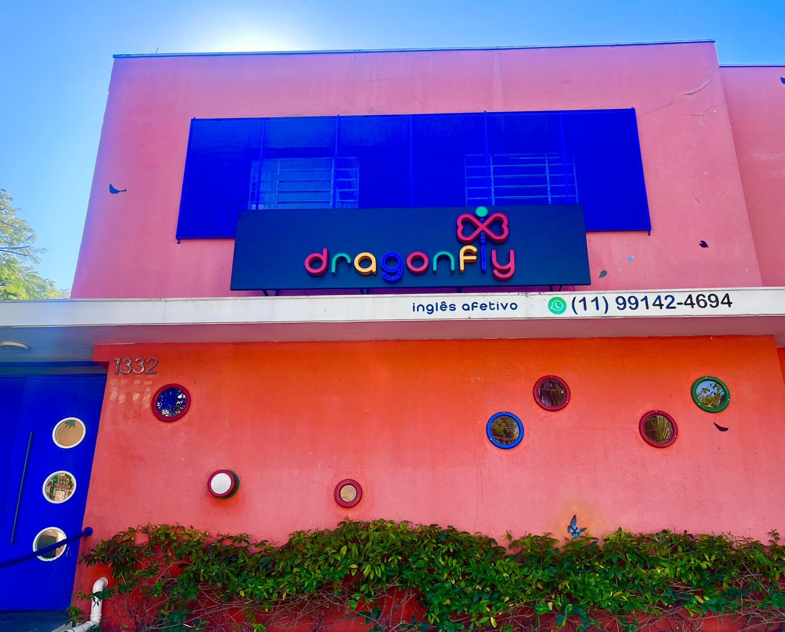 frente da Dragonfly Inglês Afetivo em Pinheiros